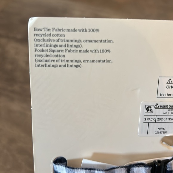 NWT Cat & Jack accessory set bow tie, suspenders and pocket square - Picture 5 of 6